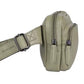 Gürteltasche|Bodybag aus Leder in Oliv mit Reißverschluss und Vortasche