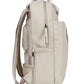 Laptoprucksack 9L in Beige mit verschweißten Reißverschlüssen