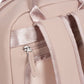Laptoprucksack 9L in Rose mit verschweißten Reißverschlüssen