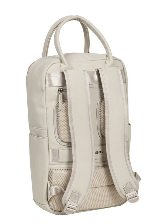 Laptoprucksack 12L in Beige mit Kurzgriff als Tasche