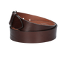 Hochwertiger Ledergürtel 40mm in Braun mit Schließe in Hochglanz