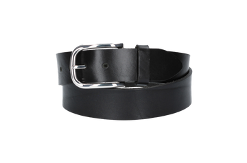 Hochwertiger Ledergürtel 40mm in Schwarz mit edler Schließe in Hochglanz