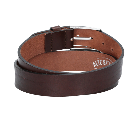 Hochwertiger Ledergürtel 35mm in Braun mit Schließe Hochglanz - leder-accessoires.com