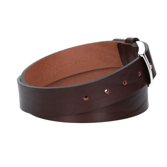 Hochwertiger Ledergürtel 35mm in Braun mit Schließe Hochglanz - leder-accessoires.com