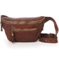Gürteltasche „Sambuco“ aus Leder in Cognac