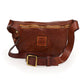 Gürteltasche „Sambuco“ aus Leder in Cognac