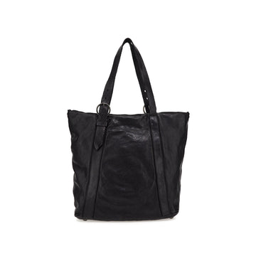 Shopper in Schwarz aus Leder