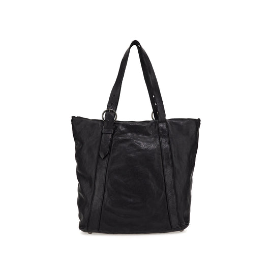 Shopper in Schwarz aus Leder - leder-accessoires.com