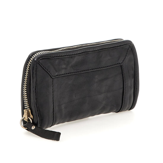 Campomaggi Geldbörse Merin aus Leder in Schwarz - leder-accessoires.com
