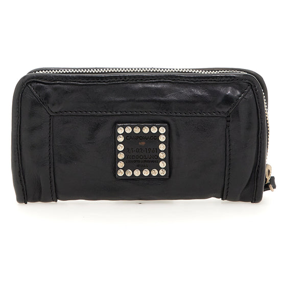 Campomaggi Geldbörse Merin aus Leder in Schwarz - leder-accessoires.com