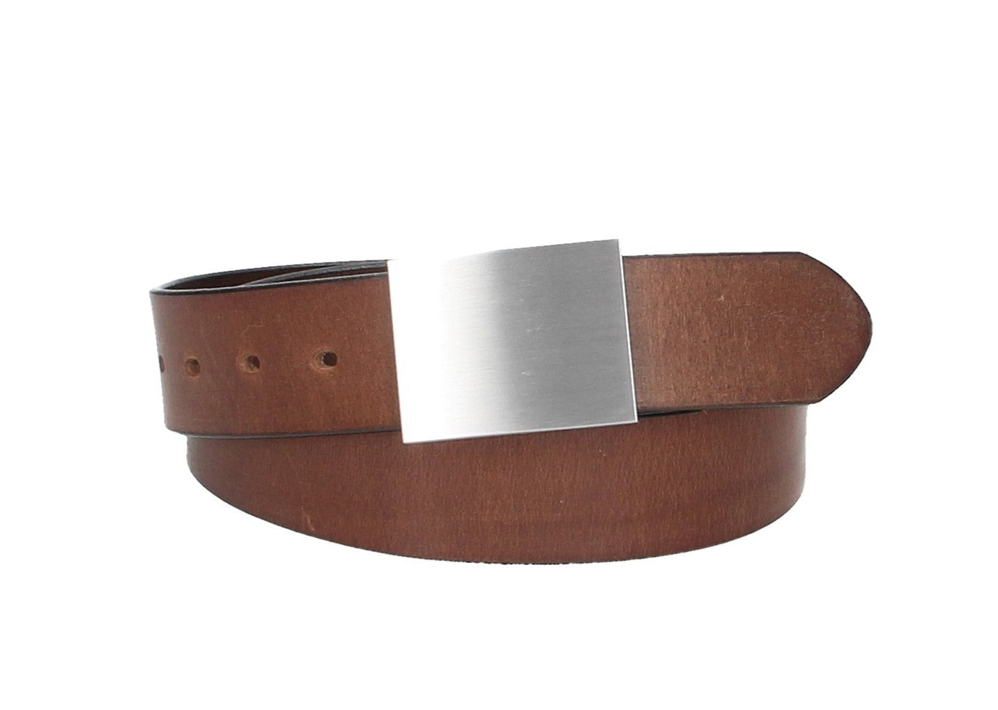 Ledergürtel Cognac 40mm mit Koppelschließe