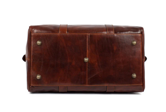 Reisetasche 53cm in Braun aus Leder - leder-accessoires.com