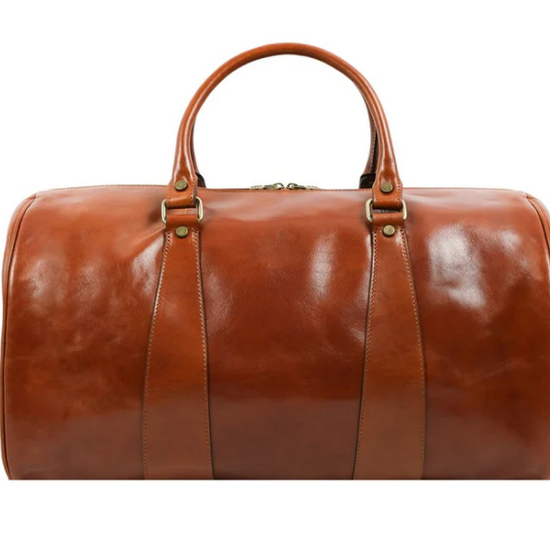Reisetasche in Cognac aus Leder - leder-accessoires.com