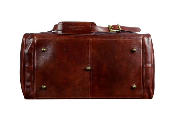 Reisetasche in Braun aus Leder - leder-accessoires.com