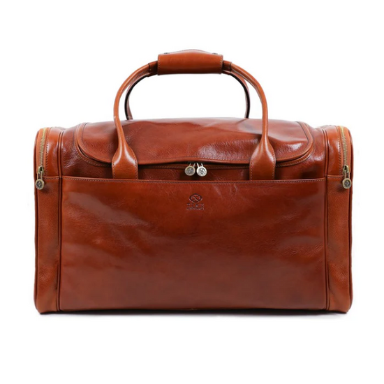 Reisetasche in Cognac aus Leder - leder-accessoires.com