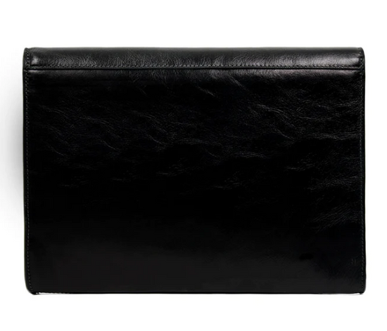 Aktentasche|Dokumentenmappe aus Leder in Schwarz - leder-accessoires.com