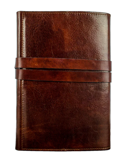 Notizbuch A5 in Braun aus Leder - leder-accessoires.com