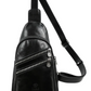 Gürteltasche|Bodybag aus Leder in Schwarz