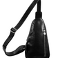 Gürteltasche|Bodybag aus Leder in Schwarz