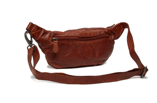 Gürteltasche|Bodybag in Cognac aus Leder