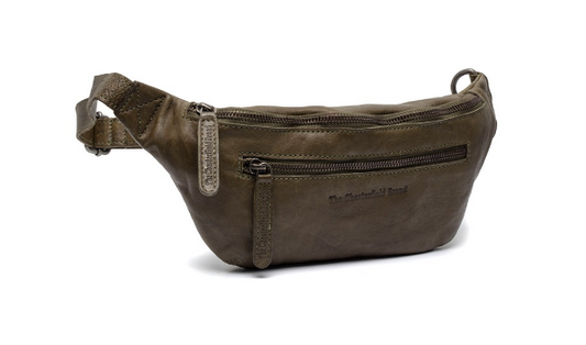 Gürteltasche|Bodybag in Grün|Olive aus Leder