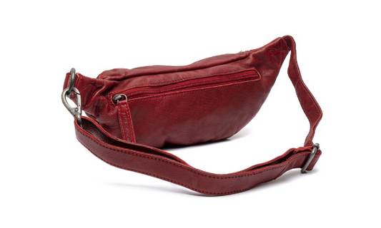Gürteltasche|Bodybag in Rot aus Leder