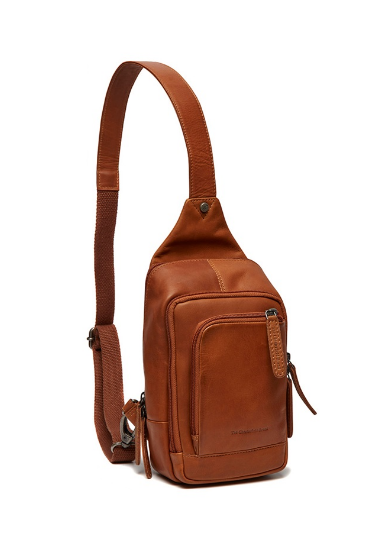 Gürteltasche|Bodybag in Cognac aus Leder