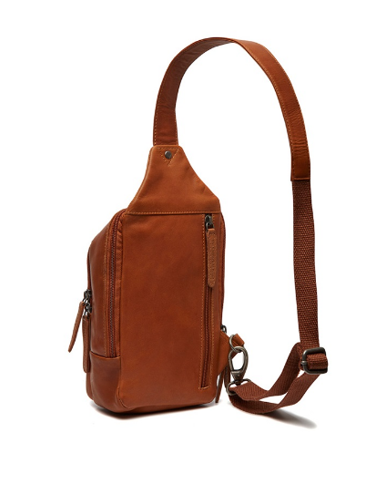 Gürteltasche|Bodybag in Cognac aus Leder
