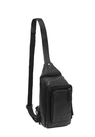 Gürteltasche|Bodybag in Schwarz aus Leder