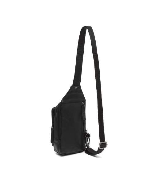 Gürteltasche|Bodybag in Schwarz aus Leder