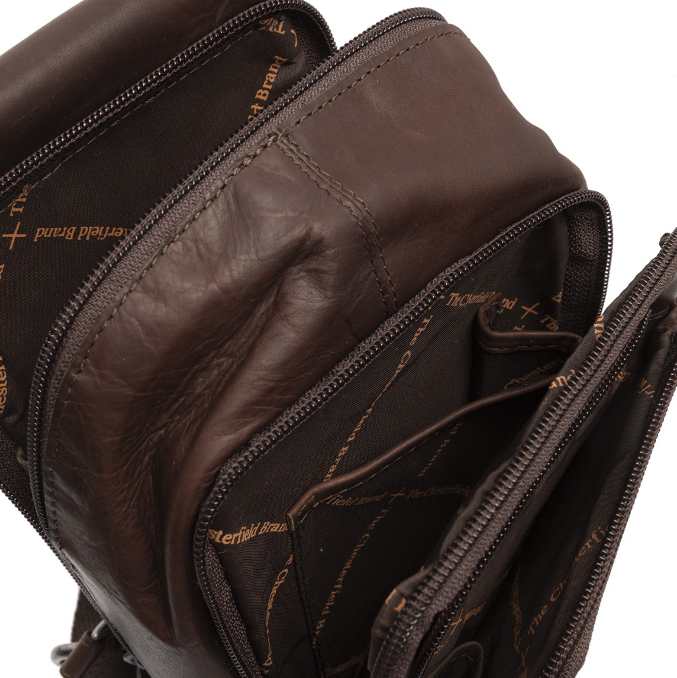 Gürteltasche|Bodybag in Braun aus Leder - leder-accessoires.com