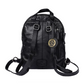 Rucksack in Schwarz aus Leder
