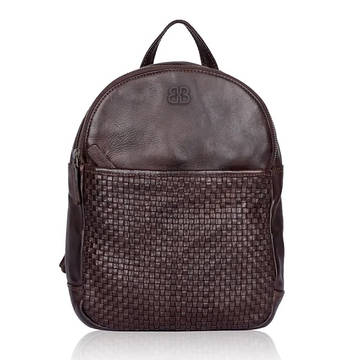 Rucksack in Braun aus Leder
