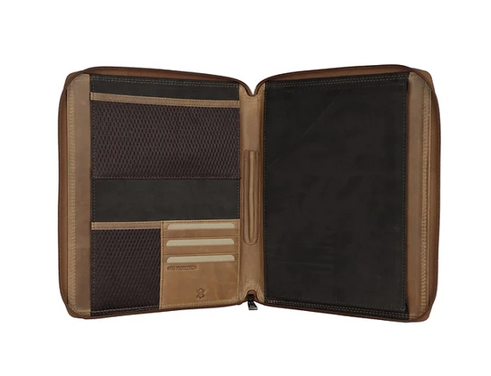 Dokumentenmappe|Organizer in Cognac aus Leder - leder-accessoires.com