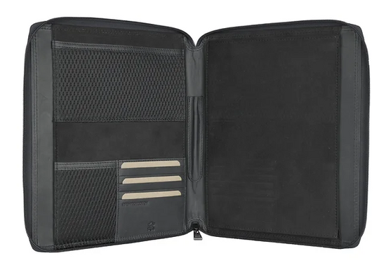 Dokumentenmappe|Organizer in Schwarz aus Leder - leder-accessoires.com