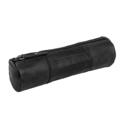 Stiftetui in Schwarz aus Leder