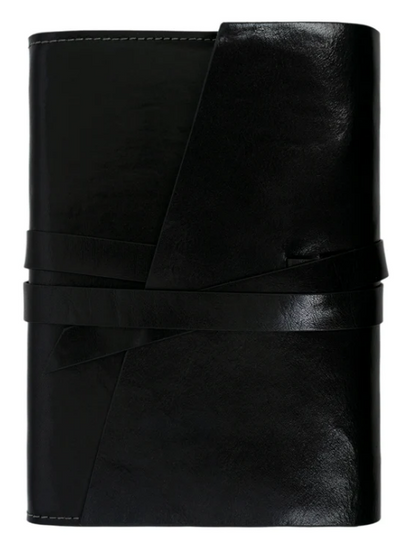 Notizbuch A5 in Schwarz aus Leder - leder-accessoires.com