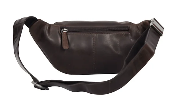 Gürteltasche|Bodybag in Braun aus Leder