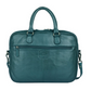 Businesstasche|Handtasche Blau|Petrol in Flechtoptik aus Leder