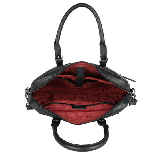 Businesstasche|Handtasche Schwarz aus Leder - leder-accessoires.com