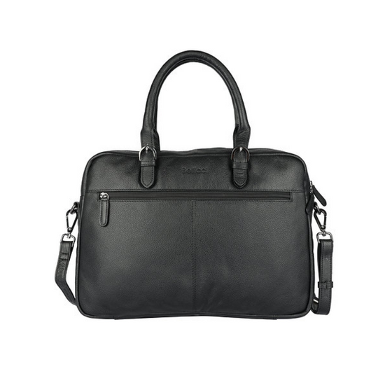 Businesstasche|Handtasche Schwarz aus Leder - leder-accessoires.com