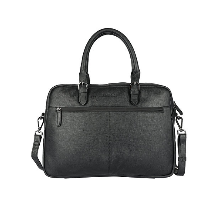 Businesstasche|Handtasche Schwarz aus Leder