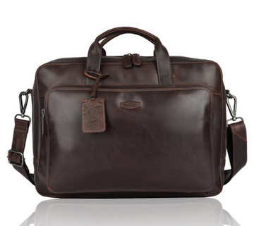Businesstasche in Braun aus Leder - leder-accessoires.com