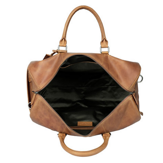 Reisetasche in Cognac aus Leder - leder-accessoires.com