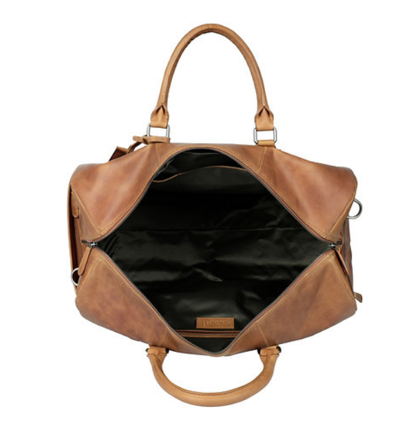 Reisetasche in Cognac aus Leder - leder-accessoires.com