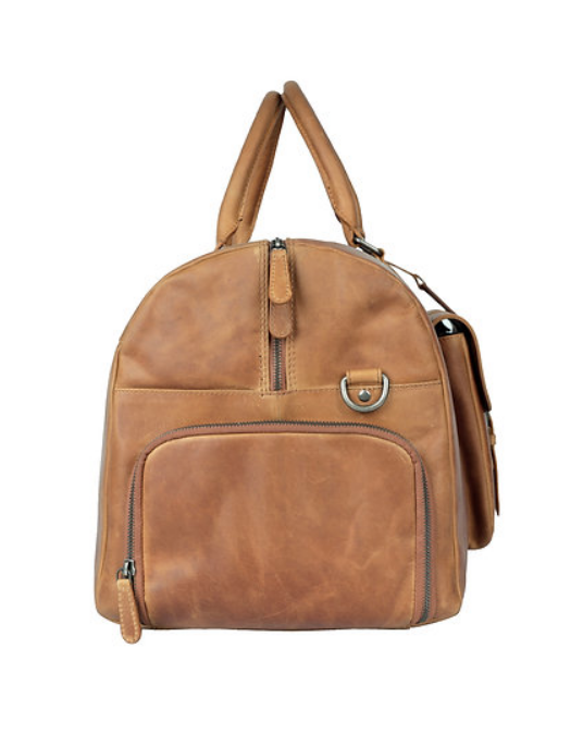 Reisetasche in Cognac aus Leder - leder-accessoires.com