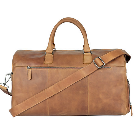 Reisetasche in Cognac aus Leder - leder-accessoires.com