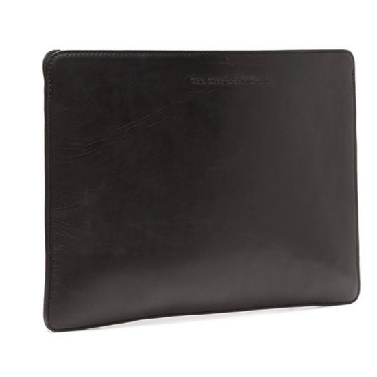 Laptophülle Schwarz 15 " aus Leder - leder-accessoires.com
