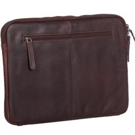 Laptophülle Braun 14 " aus Leder - leder-accessoires.com