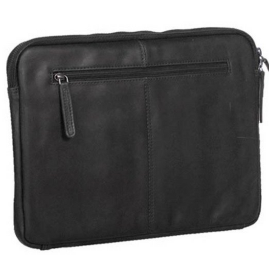 Laptophülle Schwarz 14 " aus Leder - leder-accessoires.com